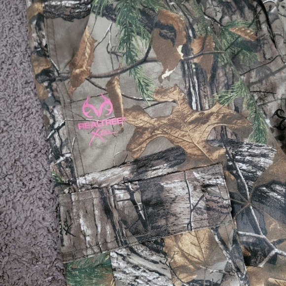 Realtree Pull On Camouflage Cargo Pants Hunting XLarge Womens - Picture 2 of 7